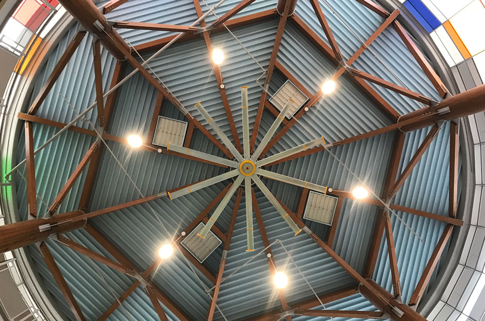 ceiling of Kempsville Recreation Center 